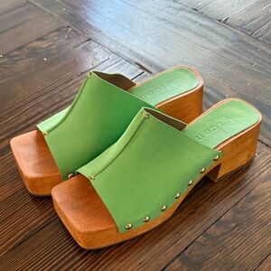 Free People Vicenza Wooden Heel Mule